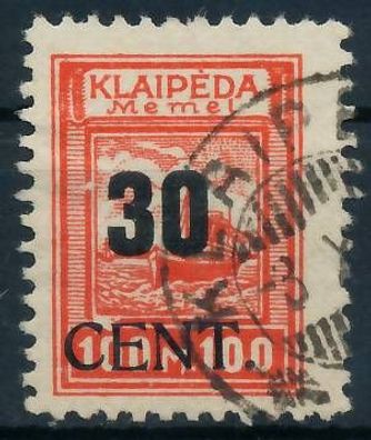 MEMEL 1923 Nr 196 gestempelt gepr. X472E4A