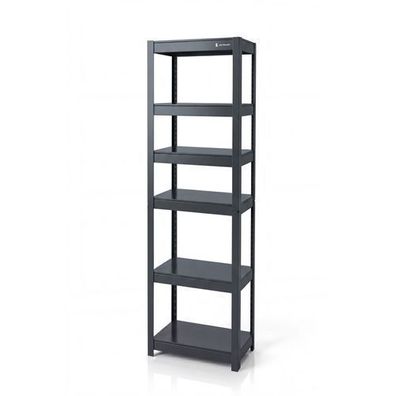 Schmales Metallregal in Anthrazit: JOHNNY, 1800 x 450 x 420 mm