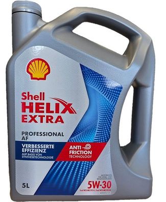 Shell Helix Ultra Professional AF 5W 30 Motoröl 5 Liter Ford A5/ B5 WSS-913-D
