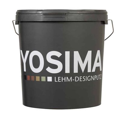 Claytec YOSIMA Lehm-Designputz 20kg weiß - Variation: 1 Eimer 20kg