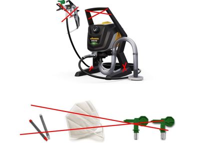WAGNER Airless Control Pro 250 R Farbsprühsystem für Dispersions-Latexfarben
