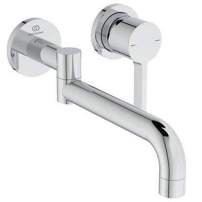 Ideal Standard Gusto Wand-Küchenarmatur, 120° Drehbar, Chrom