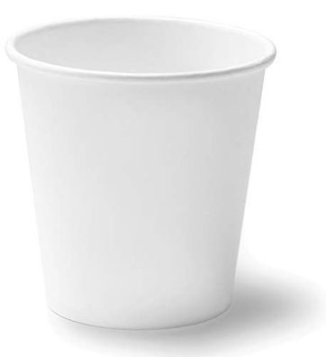 Cocobanana Pappbecher 180 ml für heiße und kalte Getränke, Weiß