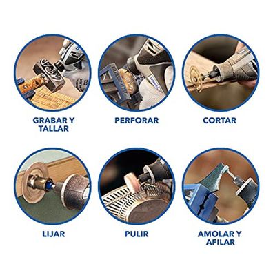 Dremel 4250 Multifunktionswerkzeug 175 W mit 3 Aufsätzen und 45 Zubehörteilen