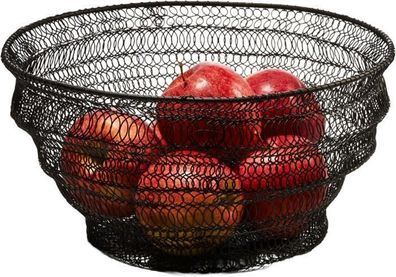 Faltbare Obstschale Philippi - Flex, 27,9 x 27,9 x 2,5 cm, schwarz
