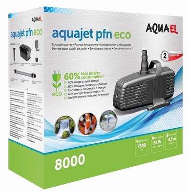 AQUAEL AquaJet PFN ECO 8000 - leistungsstarke Teichpumpe