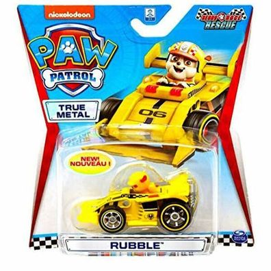 PAW Patrol RUBBLE - Ready Race Rescue True Metal Diecast 1:55
