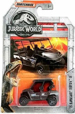 Matchbox Jurassic PARK Jurassic World - Kawasaki TERYX4 LE 1:64