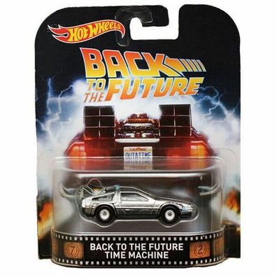 Hot Wheels ZURÜCK IN DIE Zukunft DeLorean Time Machine 1:64