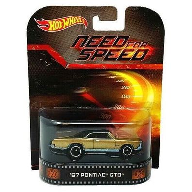 NEED FOR SPEED 1967 Pontiac GTO - Hot Wheels Retro Entertainment 1:64