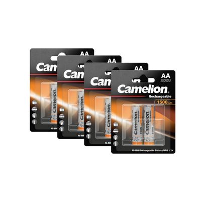 8x Camelion 1500mAh NiMh Akku Accu AA Mignon HR6 1,2V Schnurlos Telefon