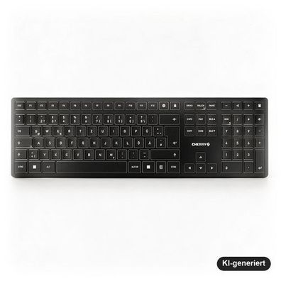 CHERRY KW 9100 SLIM Kabellose Tastatur QWERTZ Deutsch mit Bluetooth und 2,4-GHz