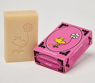 Peanuts Snoopy + Wodstock Seife 100 Gr. Riegel "POSY"