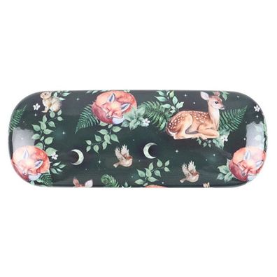 Reh und Freunde Waldmotiv Brillenetui, Etui, Brille, Rehe, Wald, Something