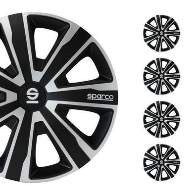 Sparco Radkappen 16 Zoll Palermo Schwarz 4tlg