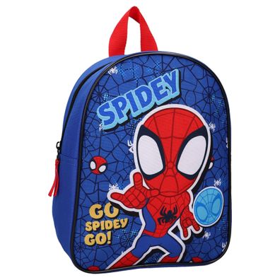 Spidey Schulrucksack Horizon Hero blau mit Spinnennetz Design