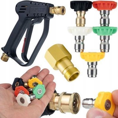 Rosfix Set Spritzdüsen + Pistole + Adapter – Ersatz für Karcher HD/HDS
