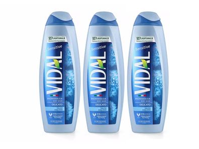 VIDAL Badeschaum Sensitive 3x 500 ml talco liquido
