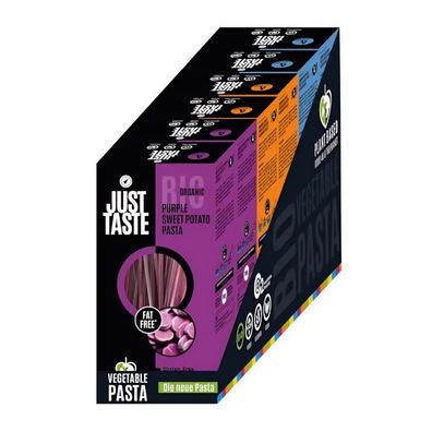 JUST TASTE - Die Famosen BIO Süßkartoffel Pasta Sorten - 6er Pack á 250g (2x Kur