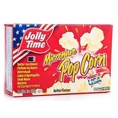 Jolly Time Microwave Popcorn Butter, 300 g - 300.0g