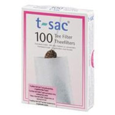100 Papier Teefilter Natur t-sac mit Bodenfalte