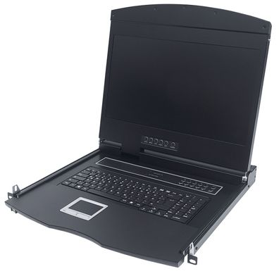 Intellinet Rackmount 17" LCD Console - KVM-Konsole - PS/2, USB - Französisch - 43.2 c
