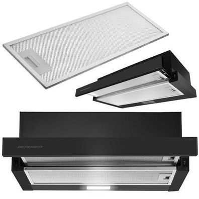 Teleskop-Dunstabzugshaube 50 cm schwarz BT-234