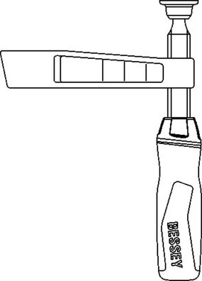 BESSEY Unterteil kpl. TG m. 2K-Griff (Auslad. 140 mm)