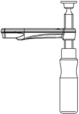BESSEY Gleitbügel kpl. m. Holzgriff GZ25 (Auslad. 120 mm)