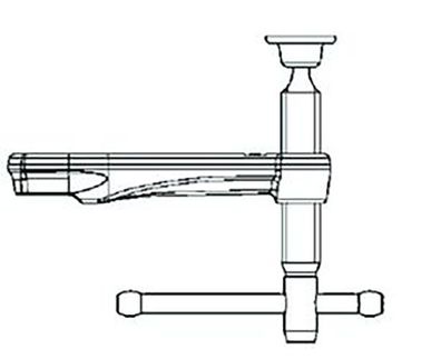 BESSEY Gleitbügel kpl. m. Knebelgriff GZ25 (Auslad. 120 mm)