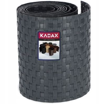 KADAX Zaunband aus Technorattan, 19 x 255 cm, 10 Farben, Anthrazit