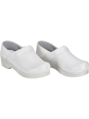 Sanita Damen Geschlossener Clog Original-Prof. Pu White
