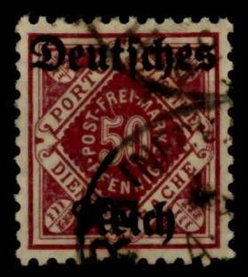 Deutsches-reich DIENST Nr 56 gestempelt gepr. X708546