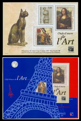 Frankreich Block 20mK blau postfrisch S019832