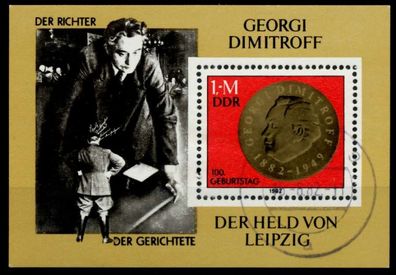 DDR BLOCK Kleinbogen Block 68 gestempelt X73A03E