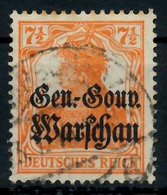 BES 1WK D-POST IN POLEN Nr 9c gestempelt X776946