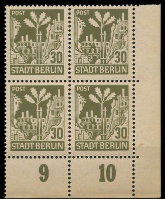 SBZ BERL. Brandenb. Nr 7Aawaz postfrisch Viererblock EC X81014E