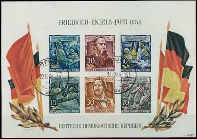 DDR BLOCK Kleinbogen Block 13YII zentrisch gestempelt X87384E