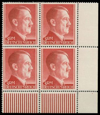 Deutsches REICH 1941 Nr 801B postfrisch Viererblock ECK X877CD6