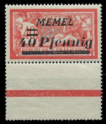MEMEL 1922 Nr 60 postfrisch URA X8878B6