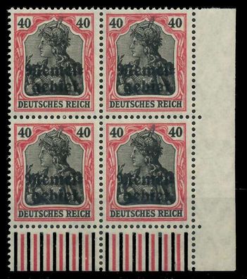 MEMEL 1920 Germania Nr 6 postfrisch Viererblock ECKE-UR X8879CE
