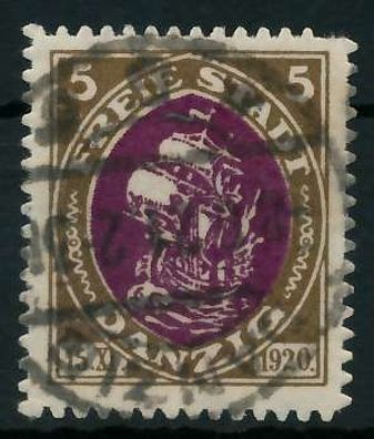 DANZIG 1921 Nr 53 zentrisch gestempelt X88D516