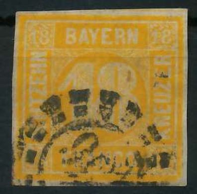 BAYERN Quadrat Ausgabe Nr 7 gestempelt X88FE8A