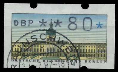 BERLIN ATM 1987 Nr 1-080 gestempelt X89408E