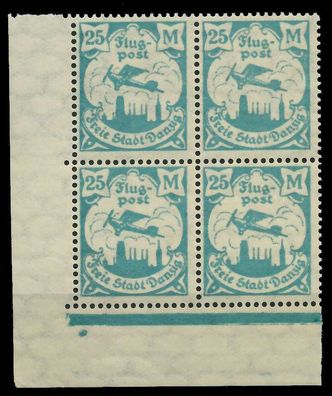 DANZIG 1923 Nr 133Y postfrisch ECKE-ULI X89C8D6