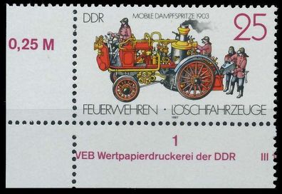 DDR 1987 Nr 3102 postfrisch ECKE-ULI X0D972A