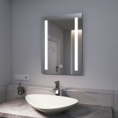 EMKE Badspiegel Mit LED Beleuchtung Badezimmerspiegel Wandspiegel Bad Sspiegel
