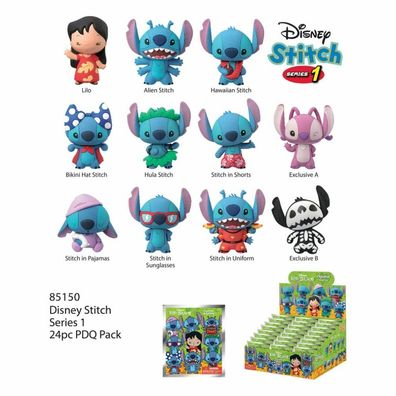Lilo & Stitch PVC-Taschenanhänger Serie 1 Display (24)