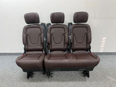 Original Mercedes Benz W447/W448 V-Klasse/Vito 3er Sitzbank Kunstleder BRAUN NEU