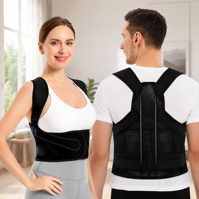 Best For Home Haltungskorrektor mit 4 ABS-Stäben für aufrechte Haltung bei der Arbeit
